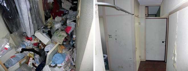 クローゼット 不要品撤去